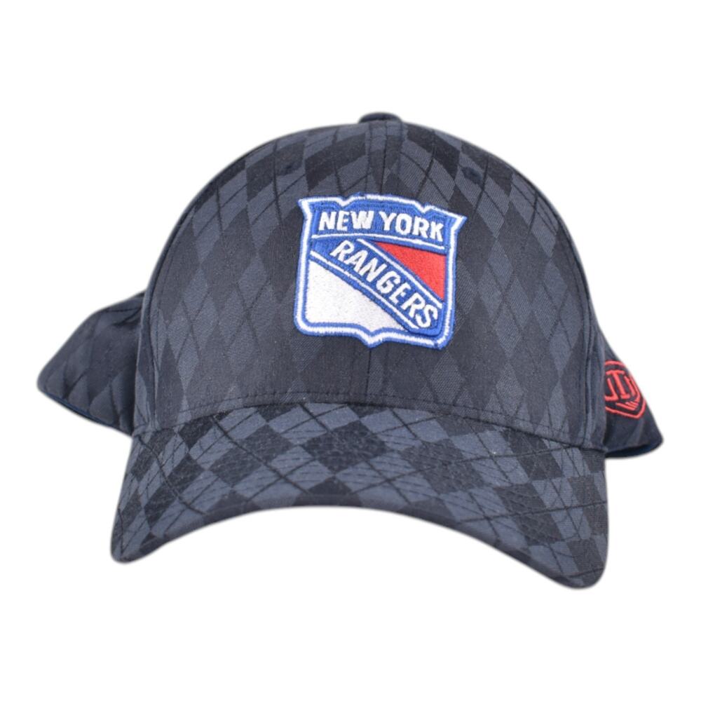 Old Time Hockey NY Rangers NHL Argyle Baseball Cap Hat - One Size Fits All